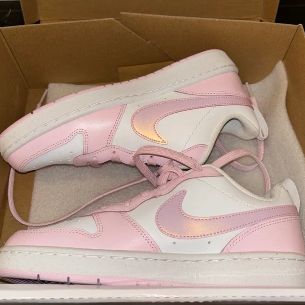 Pink nike air force 1 sneaker
